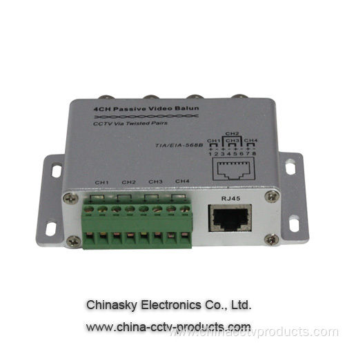 4 Channel Passive UTP CCTV Video Transceiver VB204